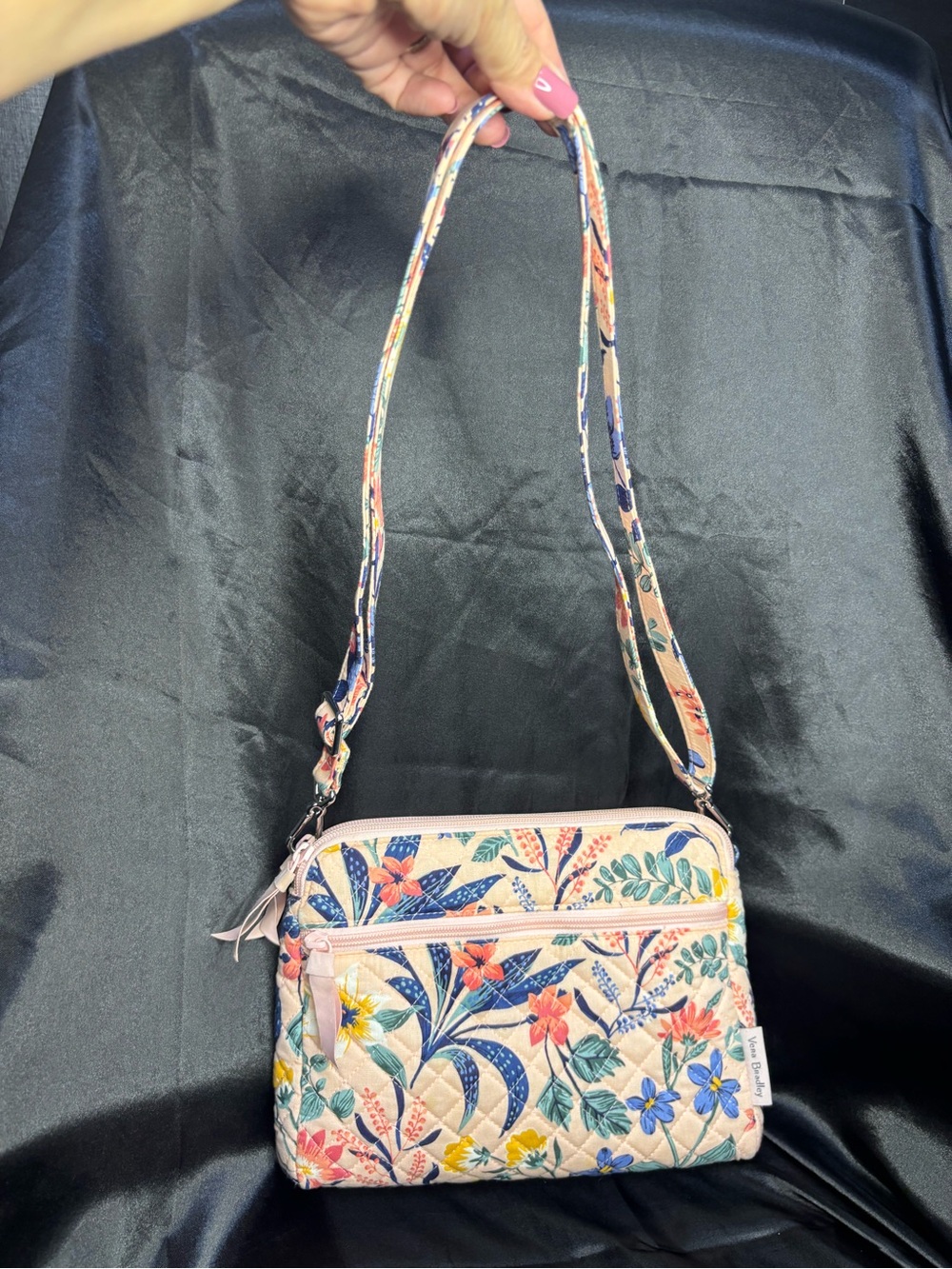 Vera Bradley Triple Zip Hipster Crossbody Bag
